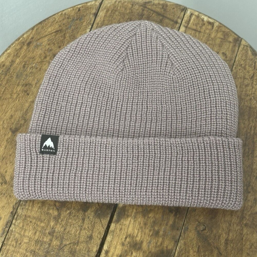 Burton Kids Winter Purple Truck Stop Rib Knit Beanie Hat Winter Warm Great